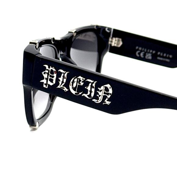 New, PHILIPP PLEIN Sunglasses Plein Icon SPP042W Col.0700 Authentic - Picture 6 of 12